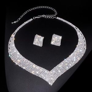 Classic Crystal Wedding Jewlery Set